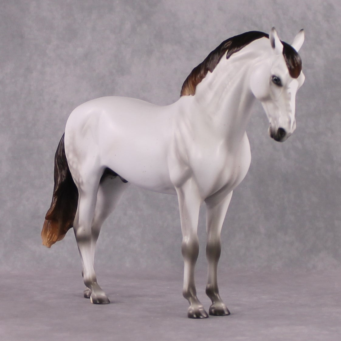 Snow White&#39;s Prince LE 17 Fleabitten Dappled Mulberry Grey Andalusian By Ashley Palmer Fairy Tale Series - Pre Order - FTL24