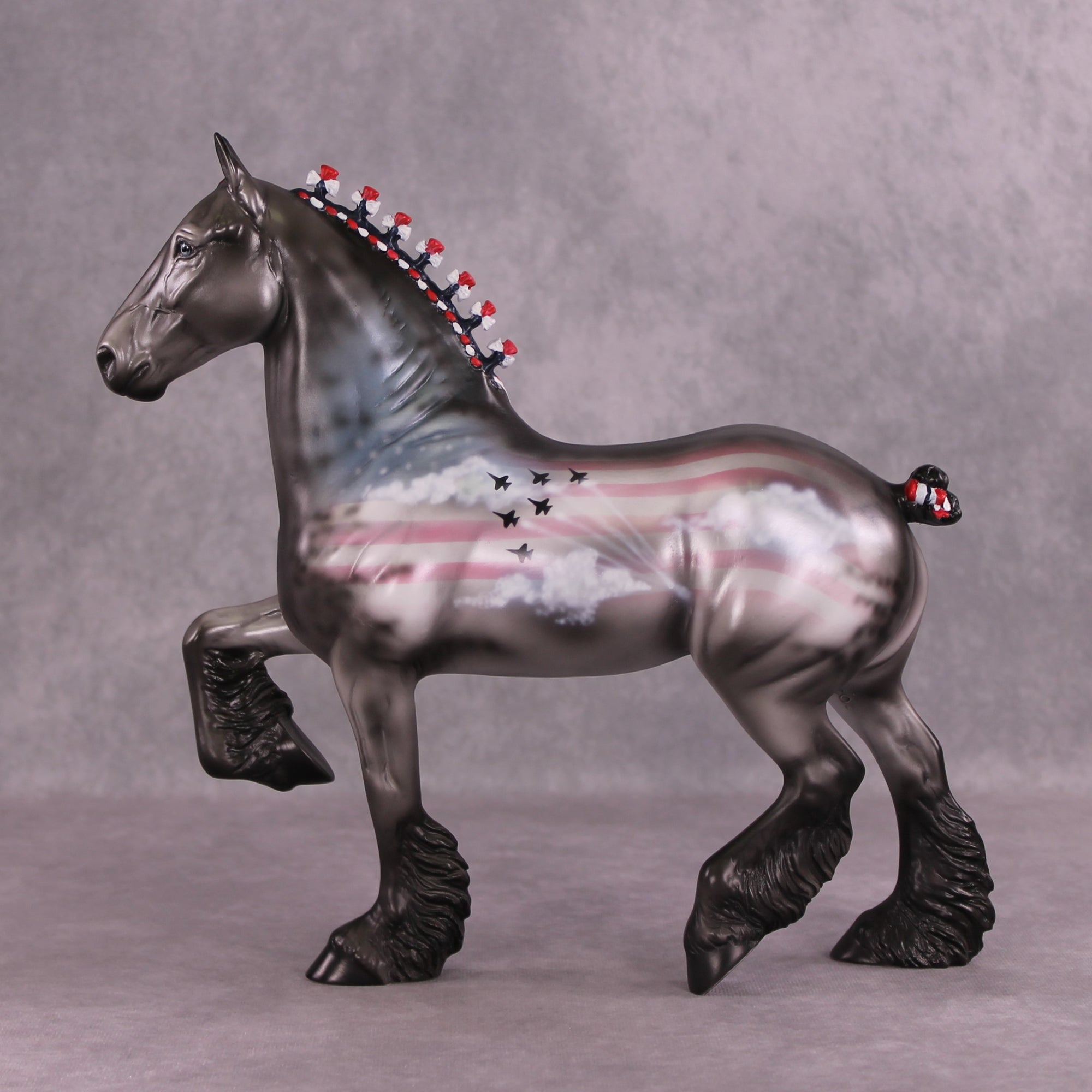 &quot;Mory&quot; OOAK FCM Trotting Drafter by Dawn Quick SHCF25OS