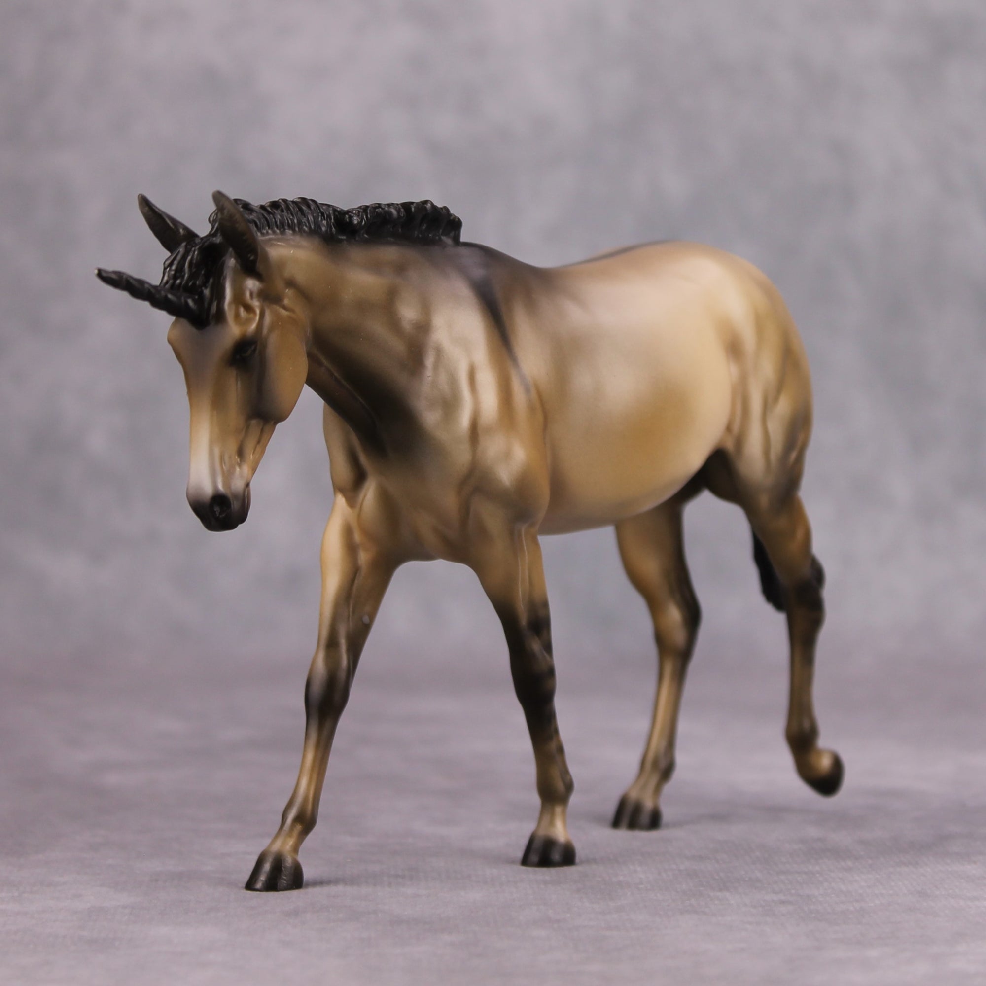 Dune OOAK Dun Pebble Mule Unicorn By Jess Hamill MM24 MHP Auction