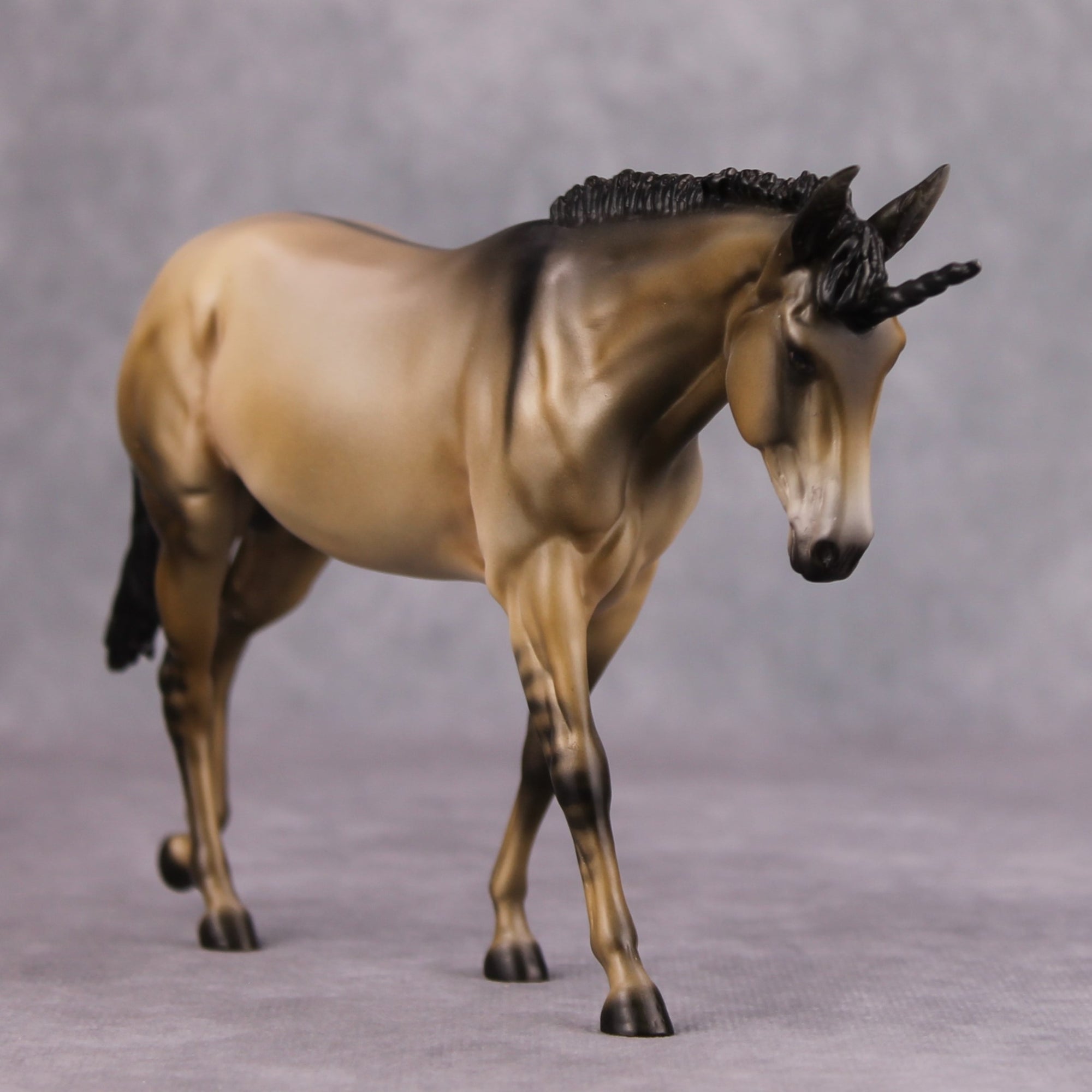 Dune OOAK Dun Pebble Mule Unicorn By Jess Hamill MM24 MHP Auction