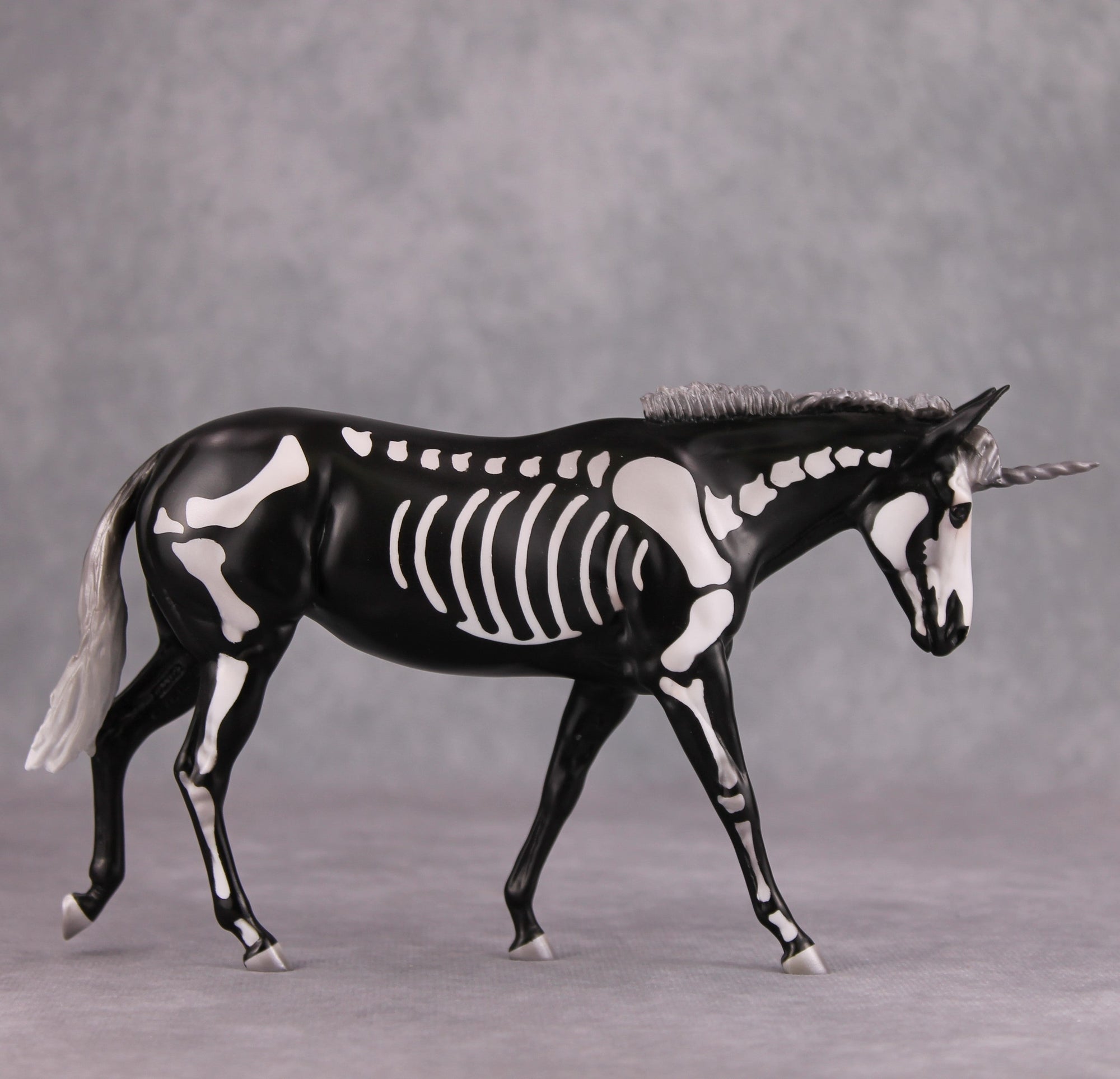 PREVIEW LISTING ONLY Exo OOAK Skelton Pebble Mule Unicorn By Jess Hamill MM24