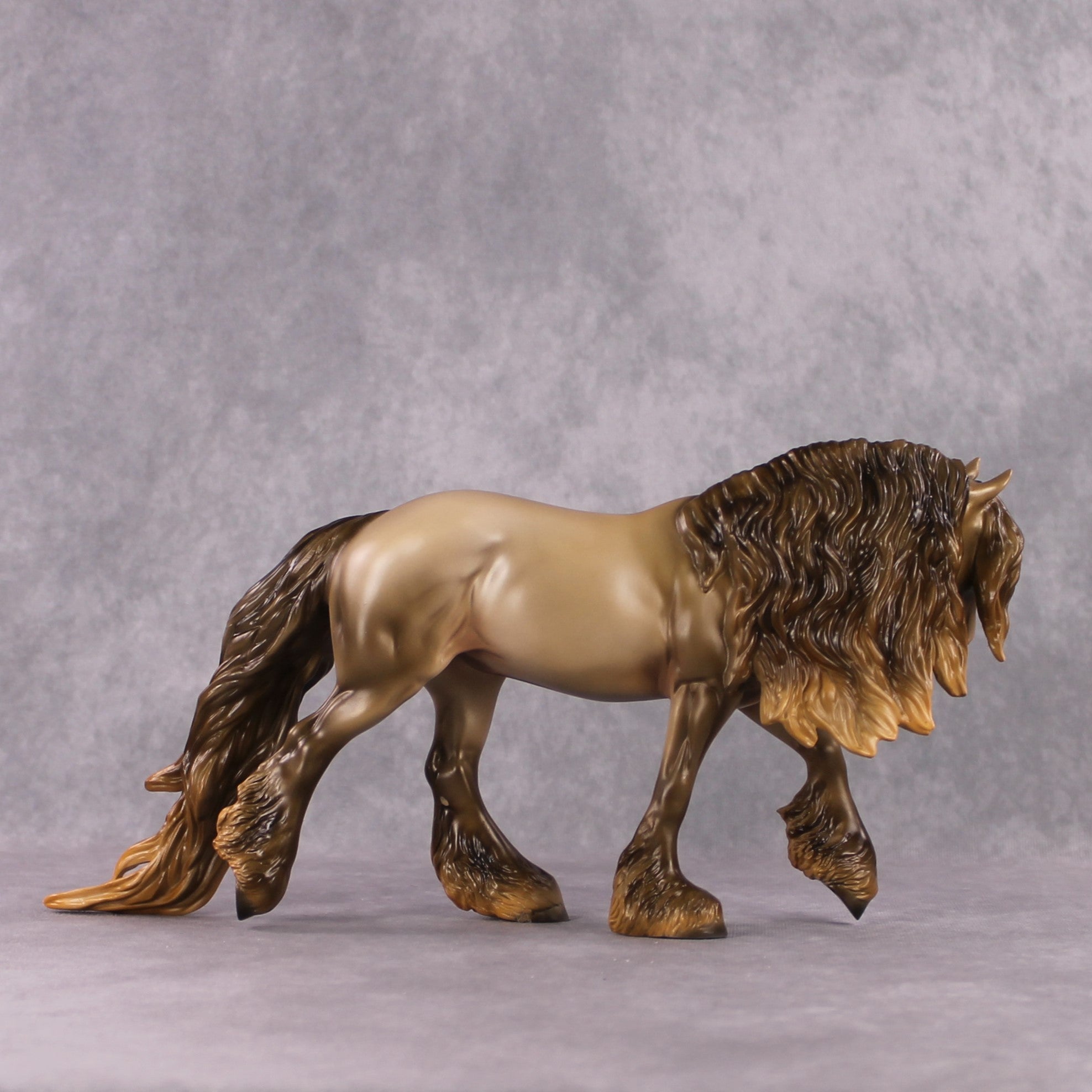 "Lion - Kindness Worth Giving" SAMPLE Double Pearl Black Deco Irish Cob By Ashley Palmer