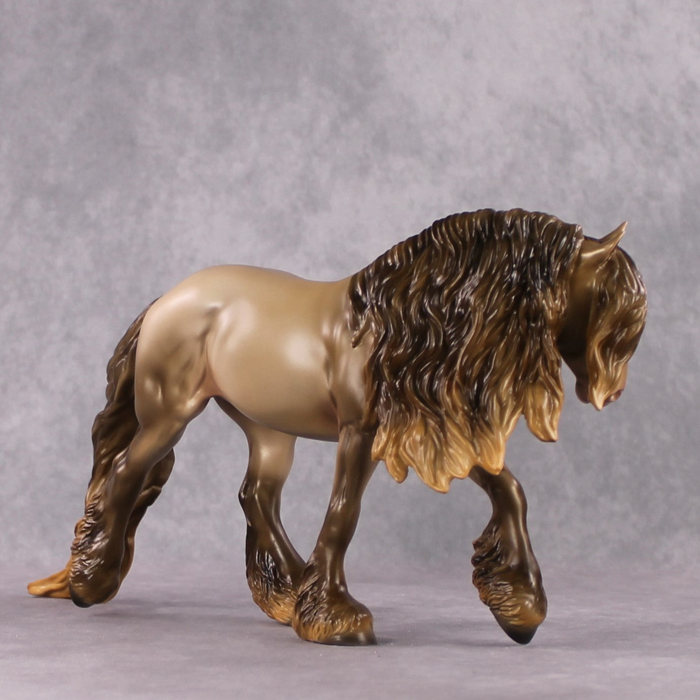 "Lion - Kindness Worth Giving" SAMPLE Double Pearl Black Deco Irish Cob By Ashley Palmer