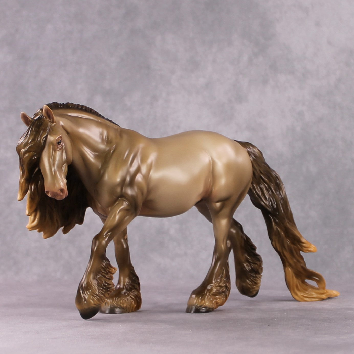 "Lion - Kindness Worth Giving" SAMPLE Double Pearl Black Deco Irish Cob By Ashley Palmer