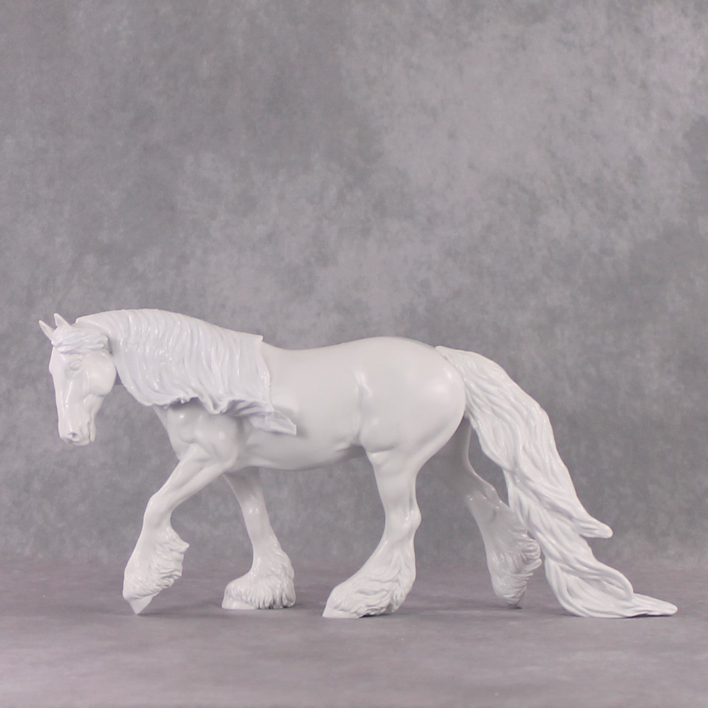 DAH25 Stone Irish Cob Gelding with Long Remington Mane - February Release PM027