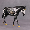 Candycorn Fiend OOAK Deco Skeleton Candy Corn Pebble Mule Unicorn By Jess Hamill MM24 Online Drawing