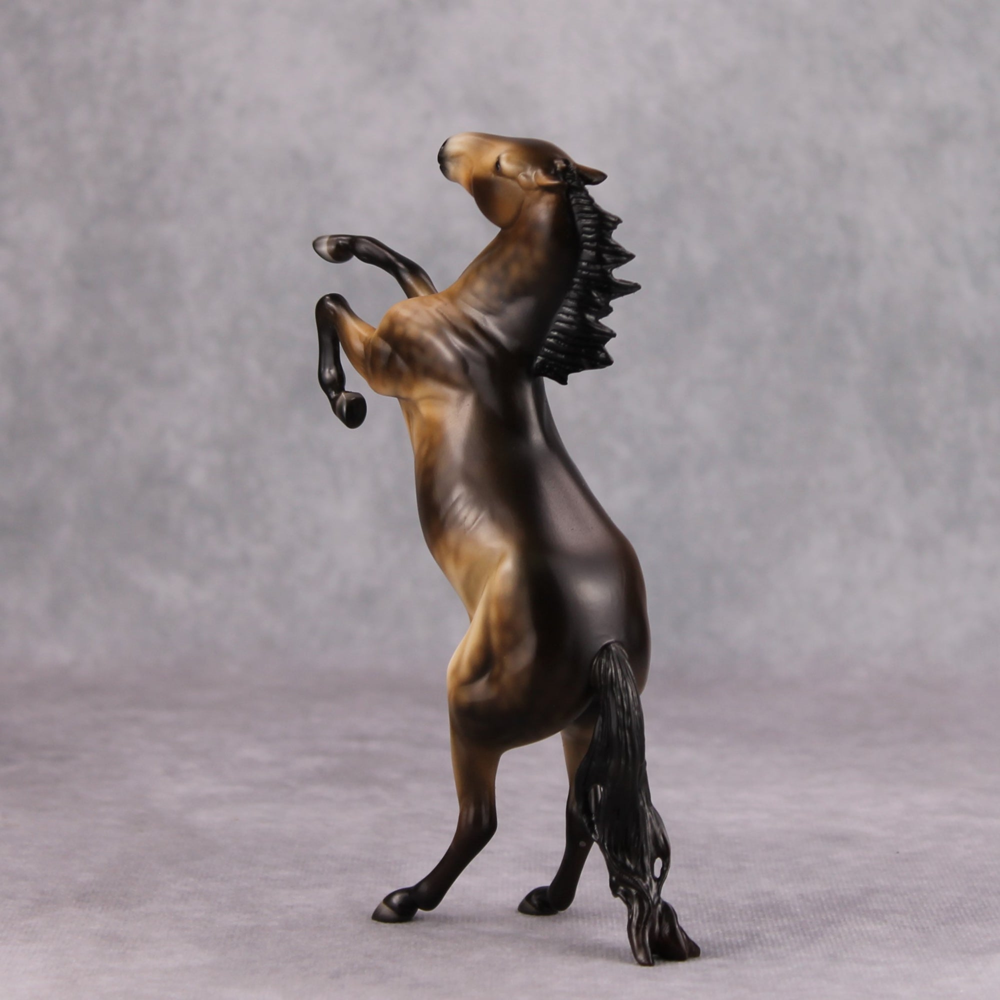 Witch&#39;s Brew OOAK Sooty Dapple Buckskin Rearing Pebble By Ashley Palmer MM24