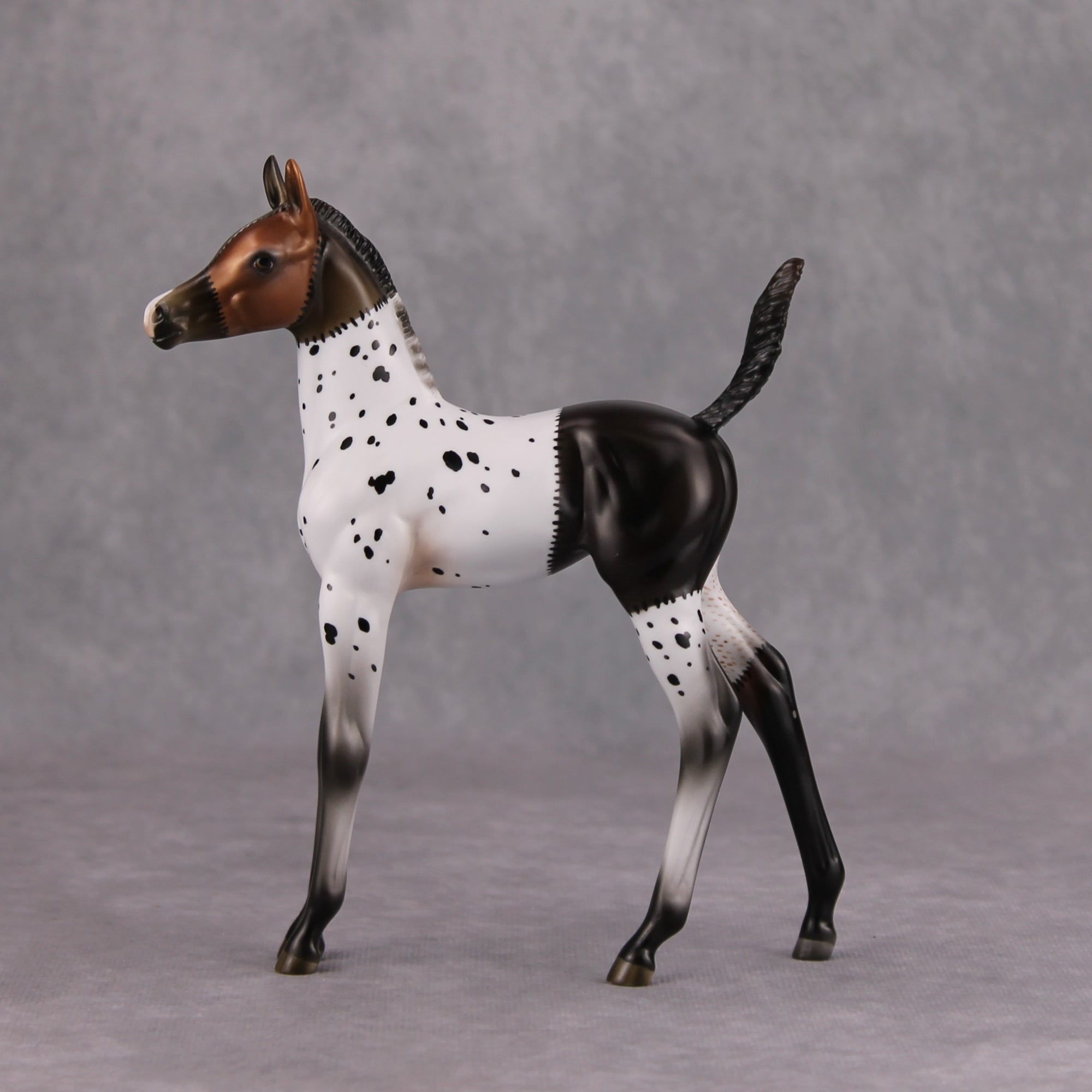 Sweet Little Doll OOAK Deco Patchwork Arab Foal By Ashley Palmer MM24 Online Drawing