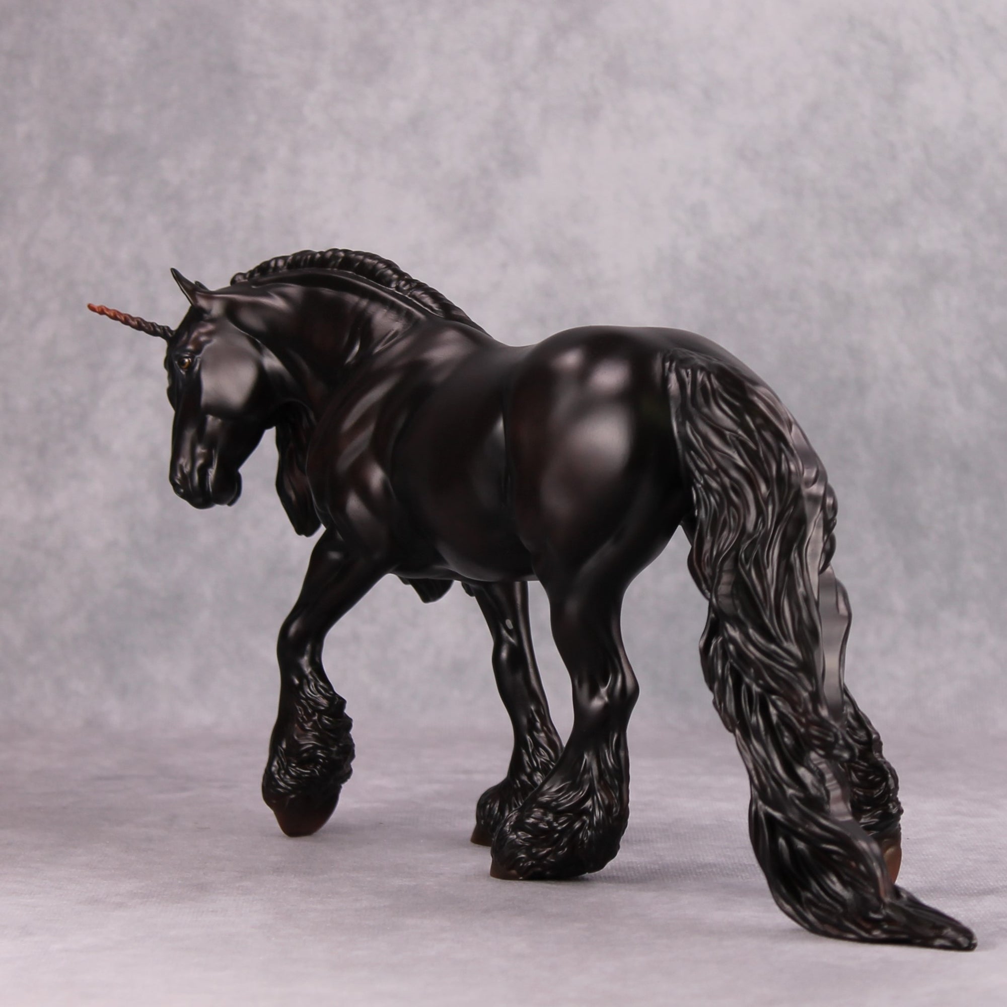 Wear It In Black OOAK Red Dappled Black Unicorn Irish Cob By Ashley Palmer MM24