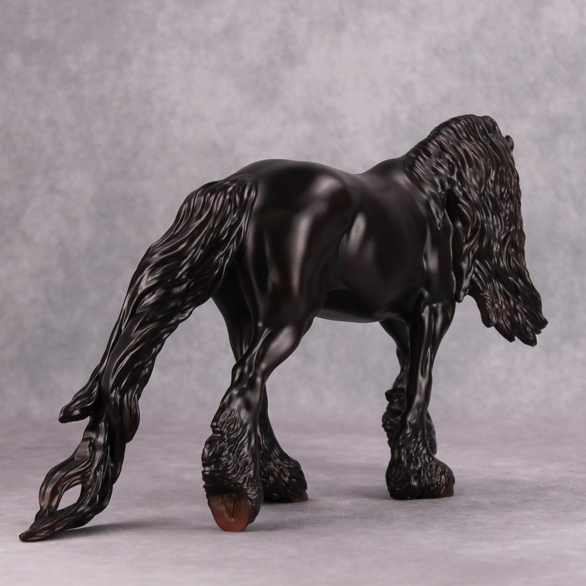 Wear It In Black OOAK Red Dappled Black Unicorn Irish Cob By Ashley Palmer MM24