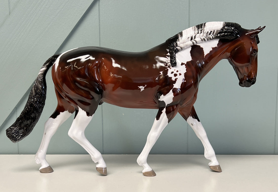 Bailey's Beads OOAK Glossy Bay Tobiano Irish Draught By Maggie Jenner-Bennett  - SAMPLE & OOAK SALE APRIL 2024 SS424