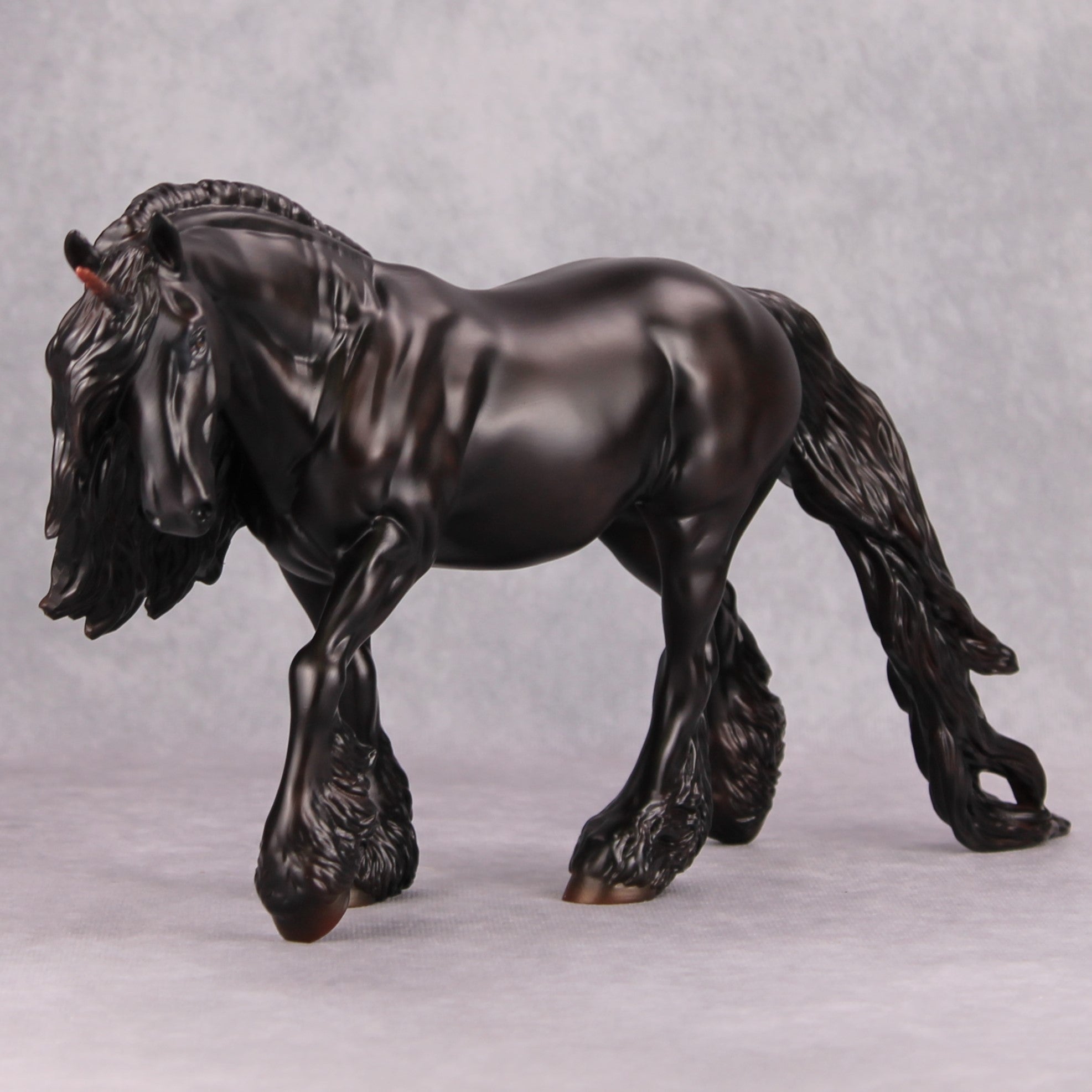 Wear It In Black OOAK Red Dappled Black Unicorn Irish Cob By Ashley Palmer MM24