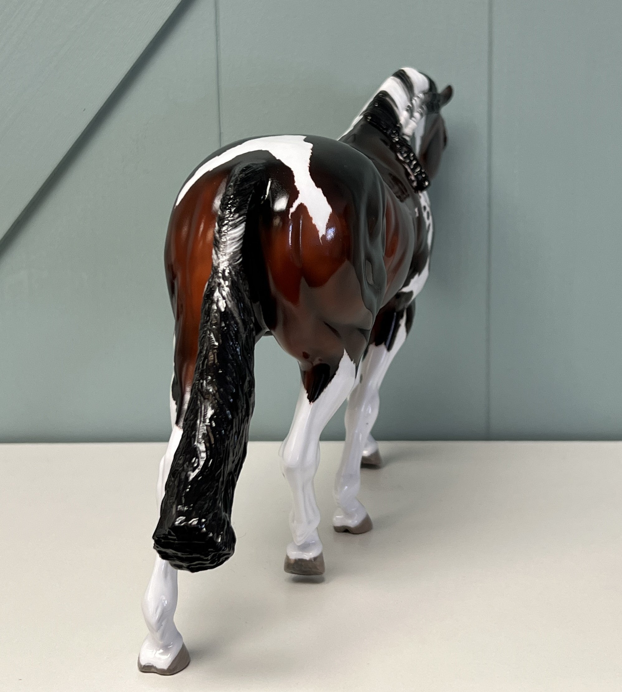 Bailey&#39;s Beads OOAK Glossy Bay Tobiano Irish Draught By Maggie Jenner-Bennett  - SAMPLE &amp; OOAK SALE APRIL 2024 SS424