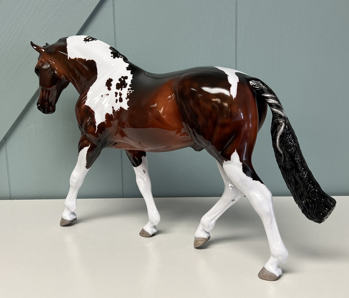 Bailey's Beads OOAK Glossy Bay Tobiano Irish Draught By Maggie Jenner-Bennett  - SAMPLE & OOAK SALE APRIL 2024 SS424