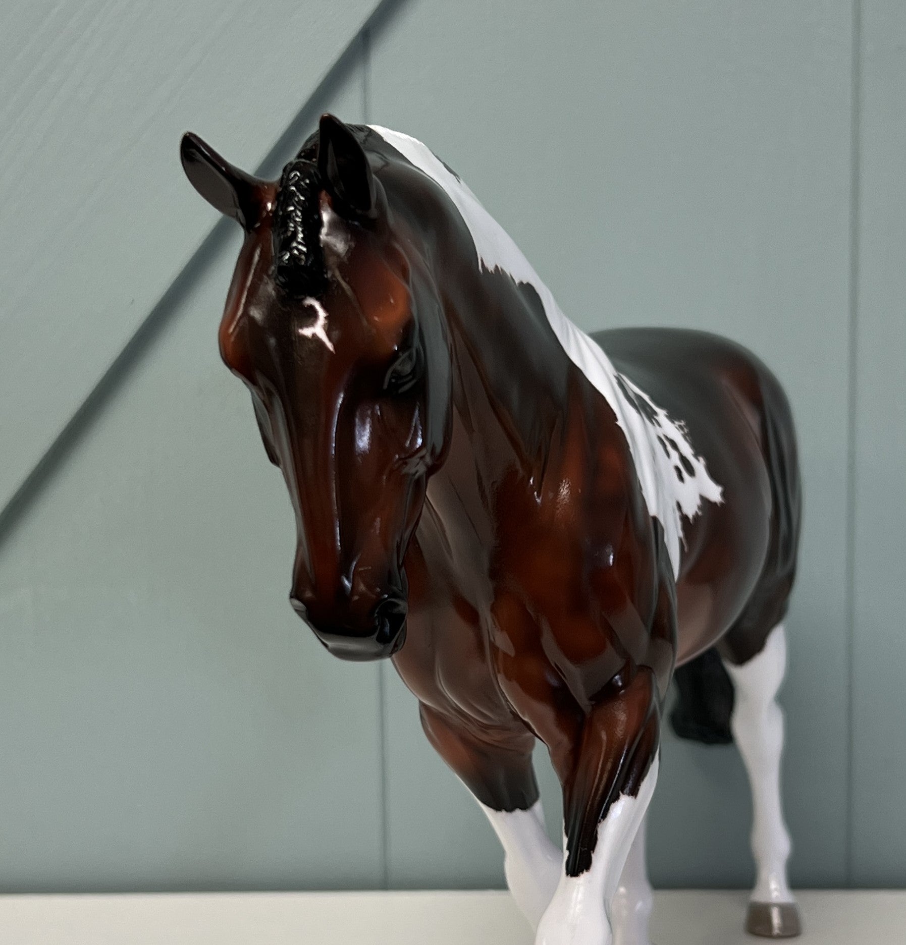 Bailey&#39;s Beads OOAK Glossy Bay Tobiano Irish Draught By Maggie Jenner-Bennett  - SAMPLE &amp; OOAK SALE APRIL 2024 SS424