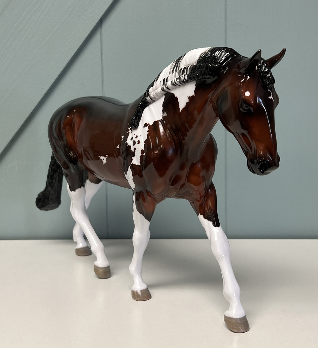 Bailey's Beads OOAK Glossy Bay Tobiano Irish Draught By Maggie Jenner-Bennett  - SAMPLE & OOAK SALE APRIL 2024 SS424