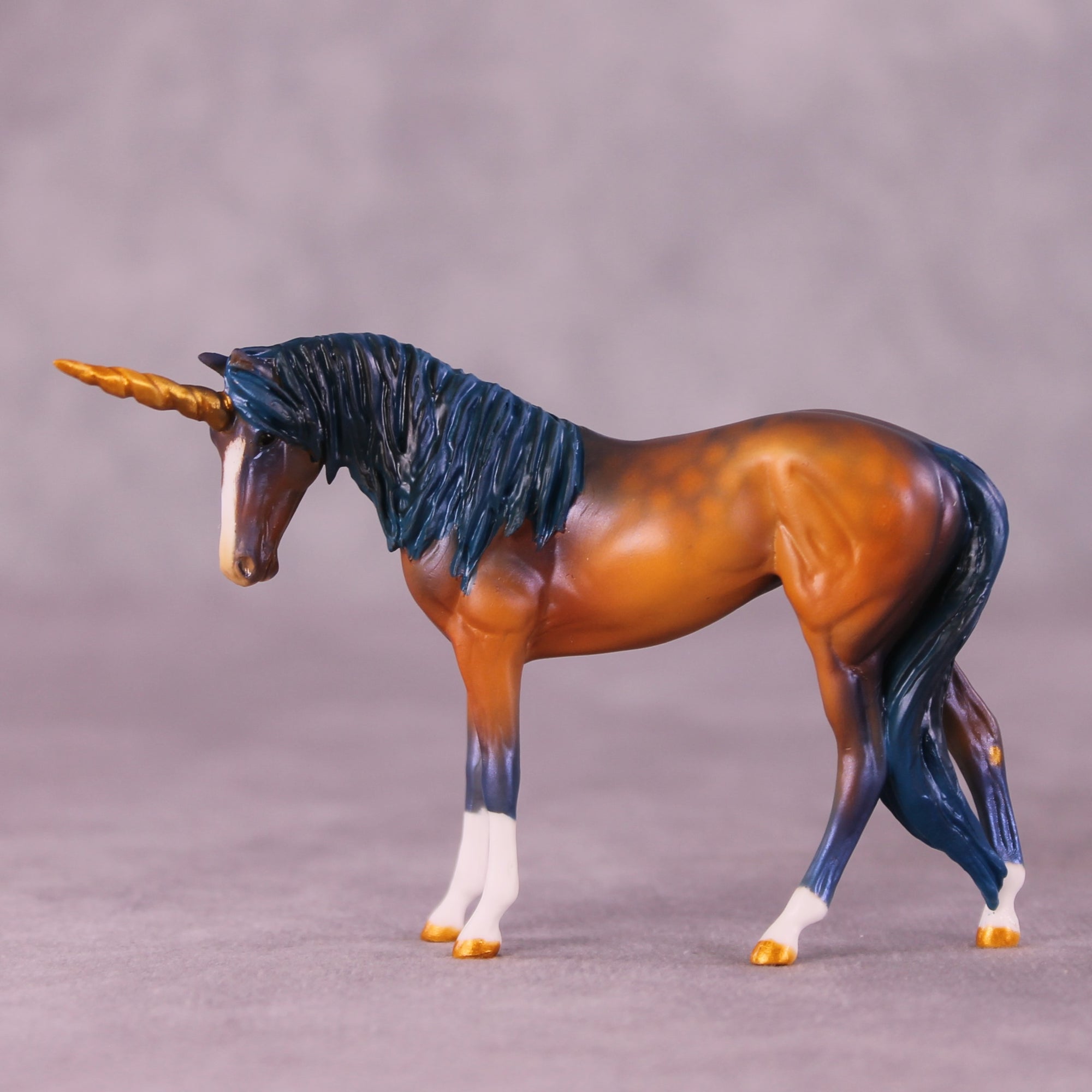 Minelye OOAK FCM Chip Thoroughbred By Kristen Cermele July GemStones Series