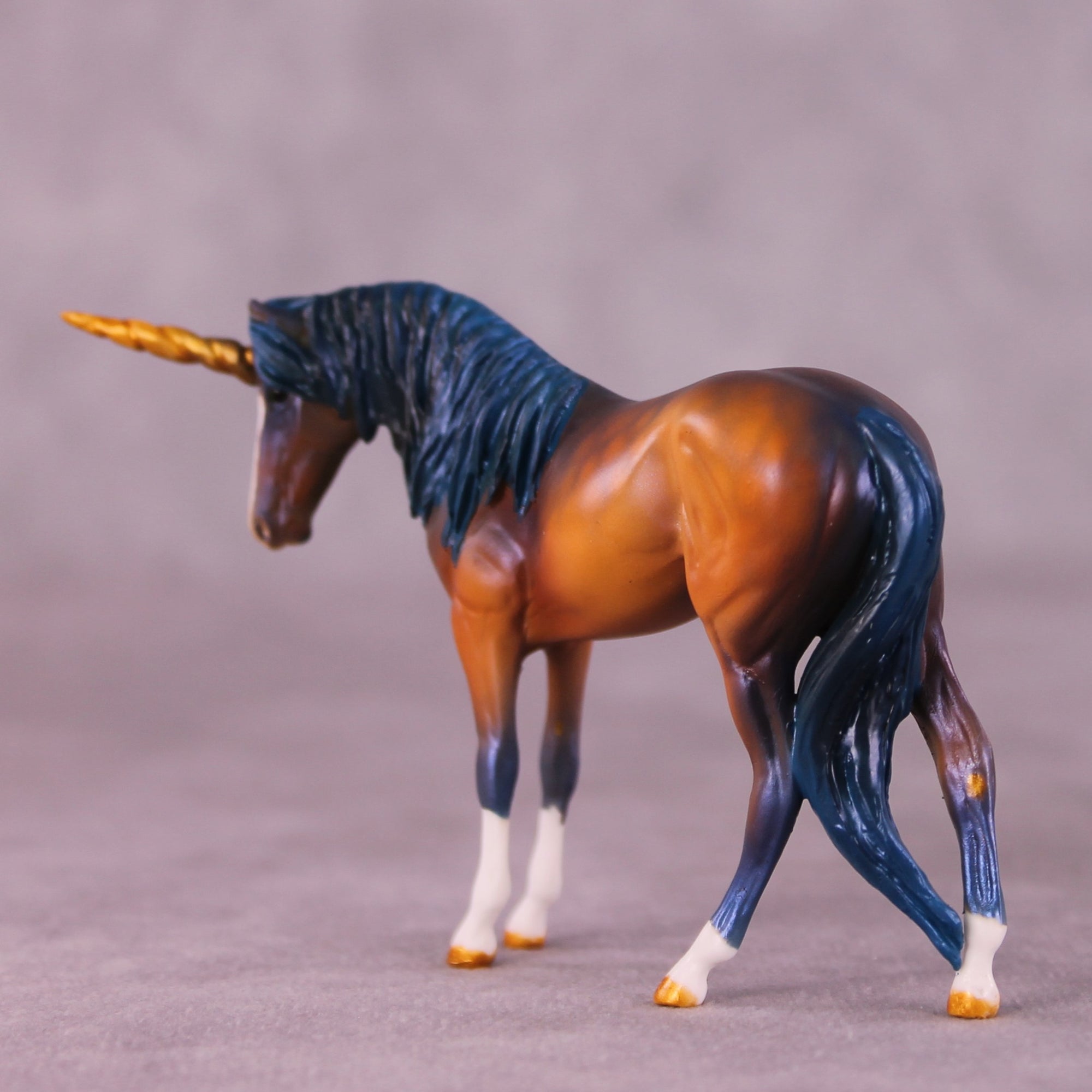 Minelye OOAK FCM Chip Thoroughbred By Kristen Cermele July GemStones Series