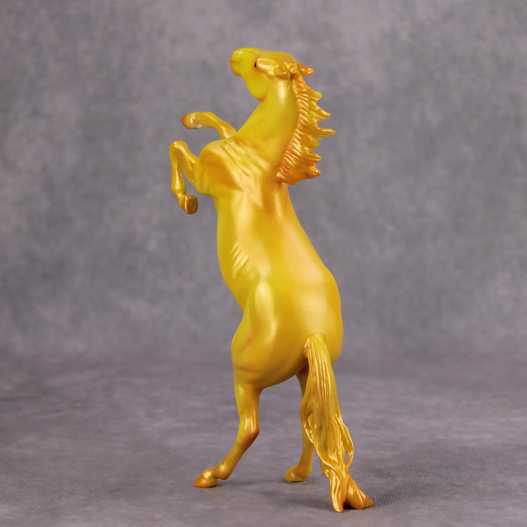 October Sunshine OOAK Yellow Orange Deco Rearing Pebble By Julie Keim MM24