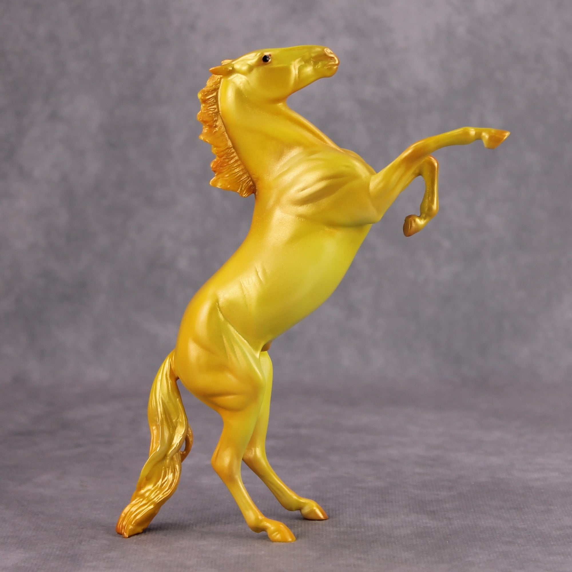 October Sunshine OOAK Yellow Orange Deco Rearing Pebble By Julie Keim MM24