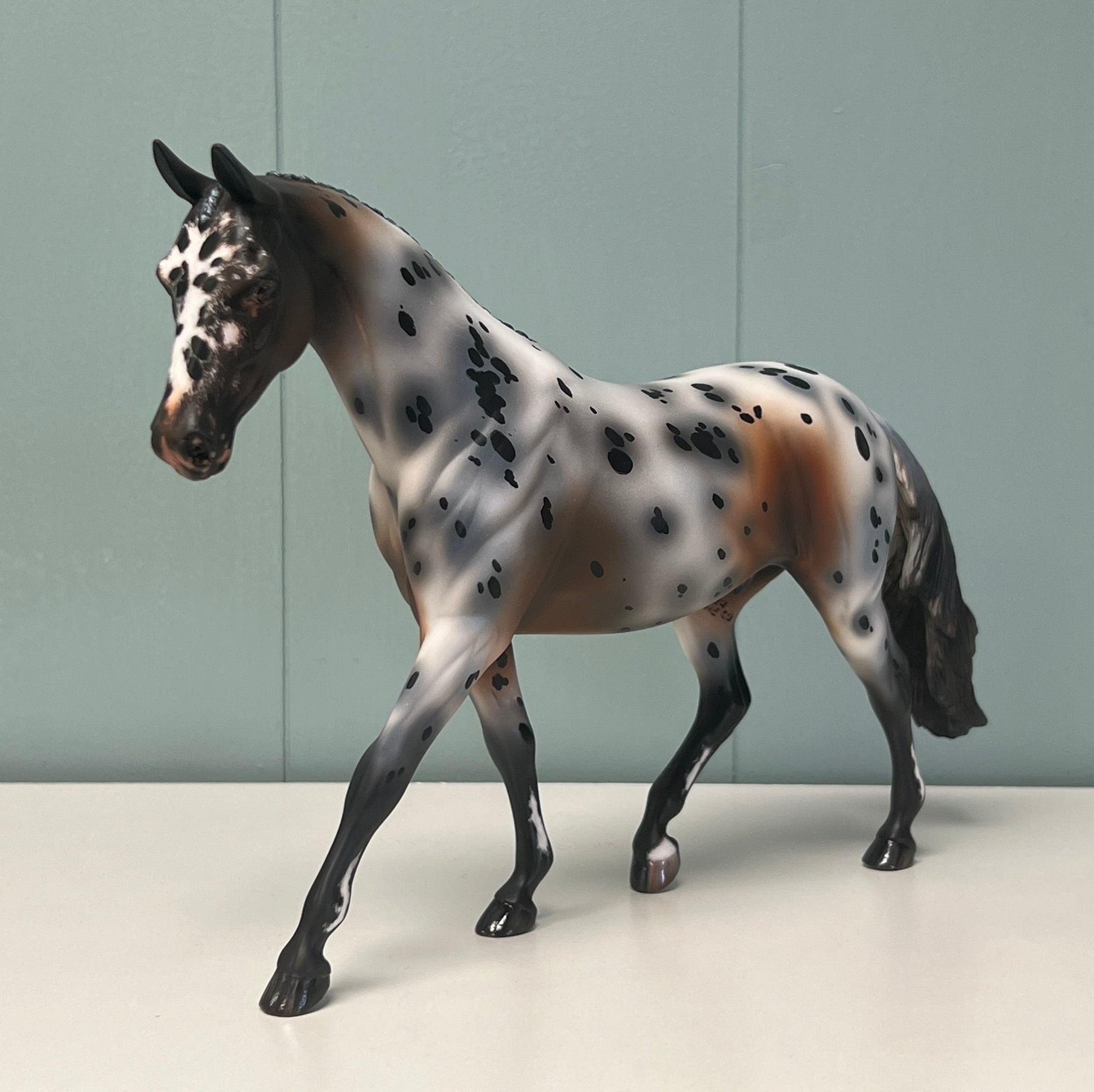 So Long London OOAK Bay Leopard Appaloosa Braided Pony  By Kristen Cermele -  SAMPLE &amp; OOAK SALE APRIL 2024 SS424