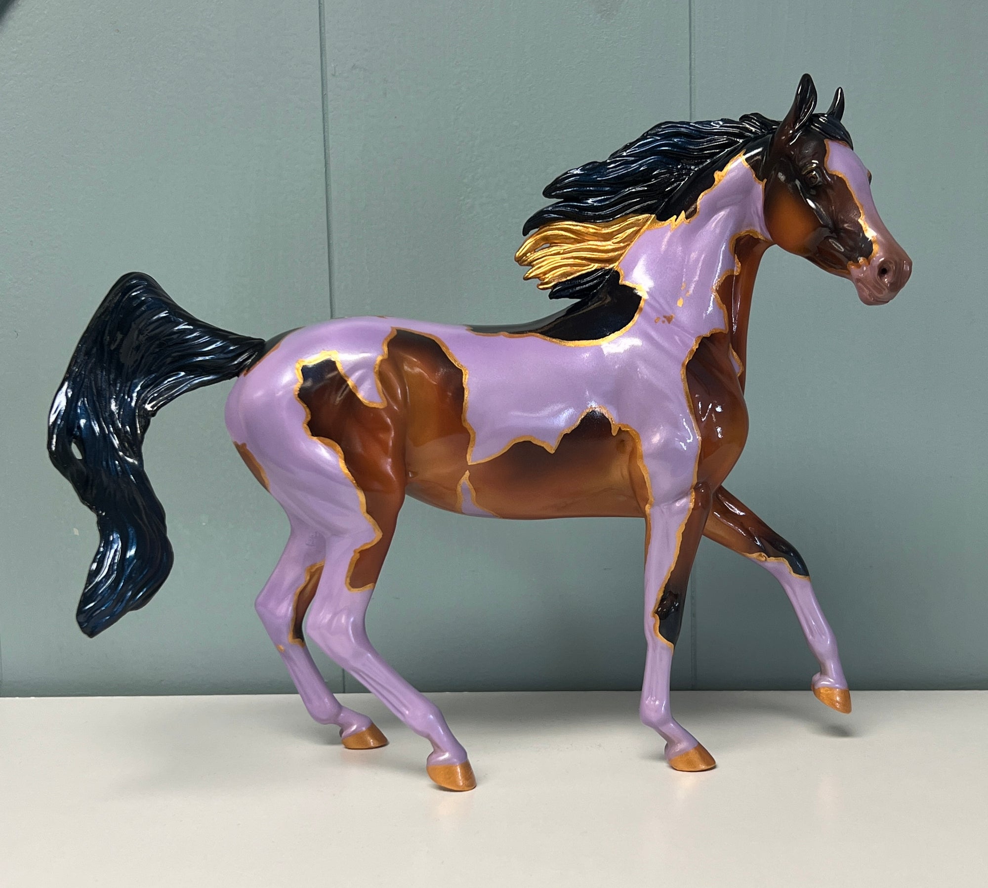 The Bolter OOAK Purple Gold and Bay Arab Mare By Kristen Cermele -  SAMPLE & OOAK SALE APRIL 2024 SS424