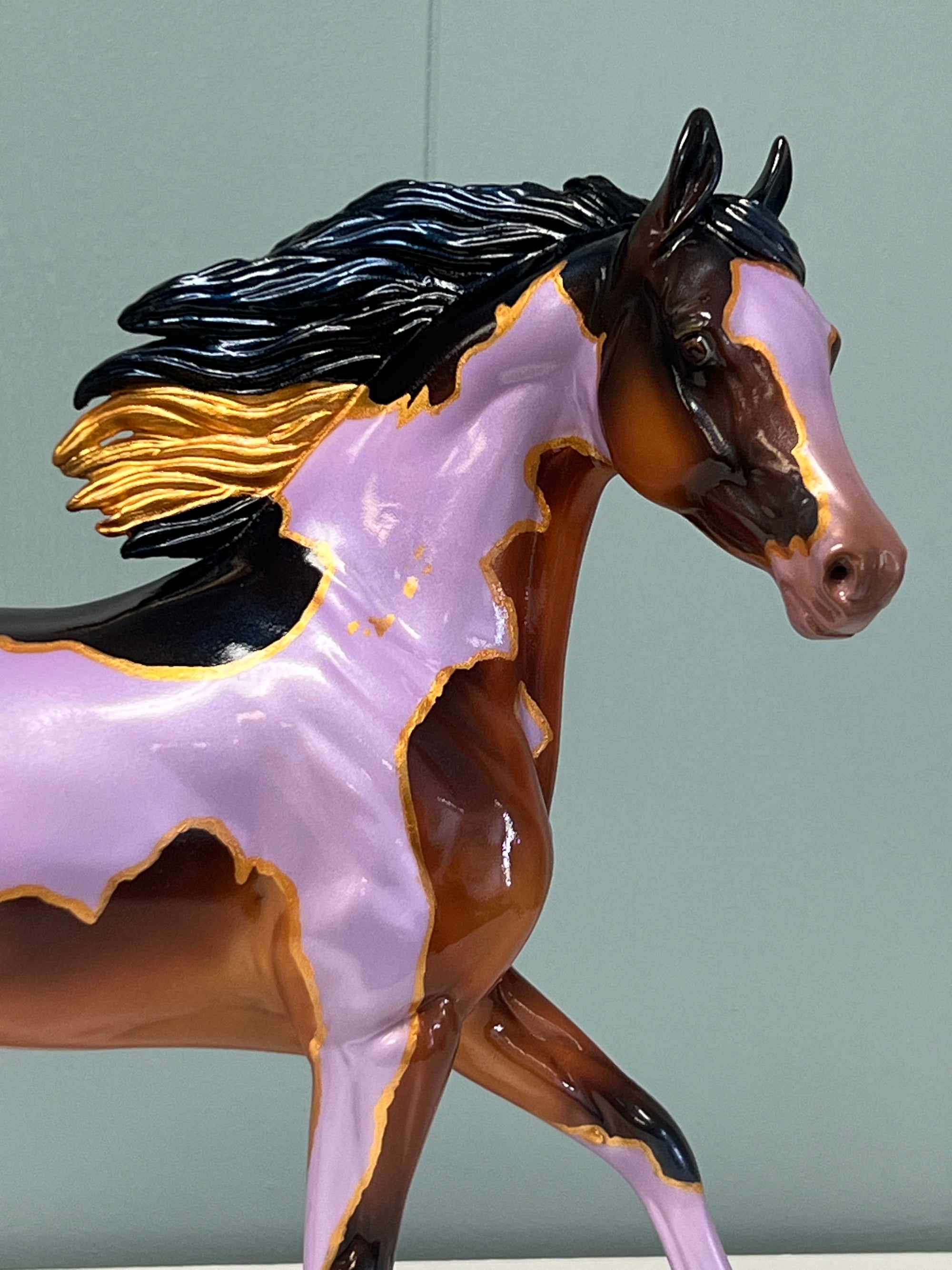 The Bolter OOAK Purple Gold and Bay Arab Mare By Kristen Cermele -  SAMPLE &amp; OOAK SALE APRIL 2024 SS424