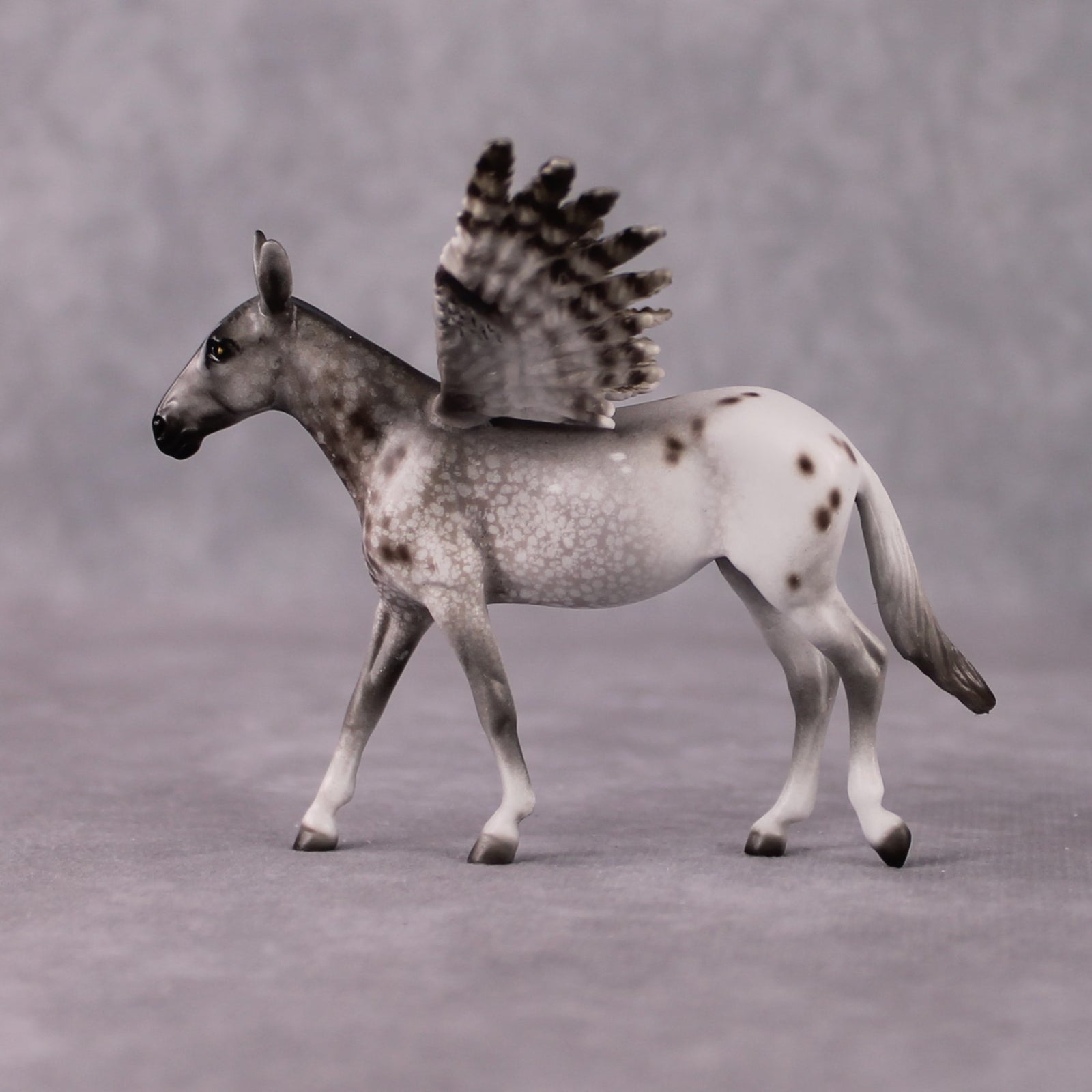 "Taiga" Secret Surprise Chip Drop: Superb Owl Sunday OOAK Deco Custom Mule Chip By Jess Hamill