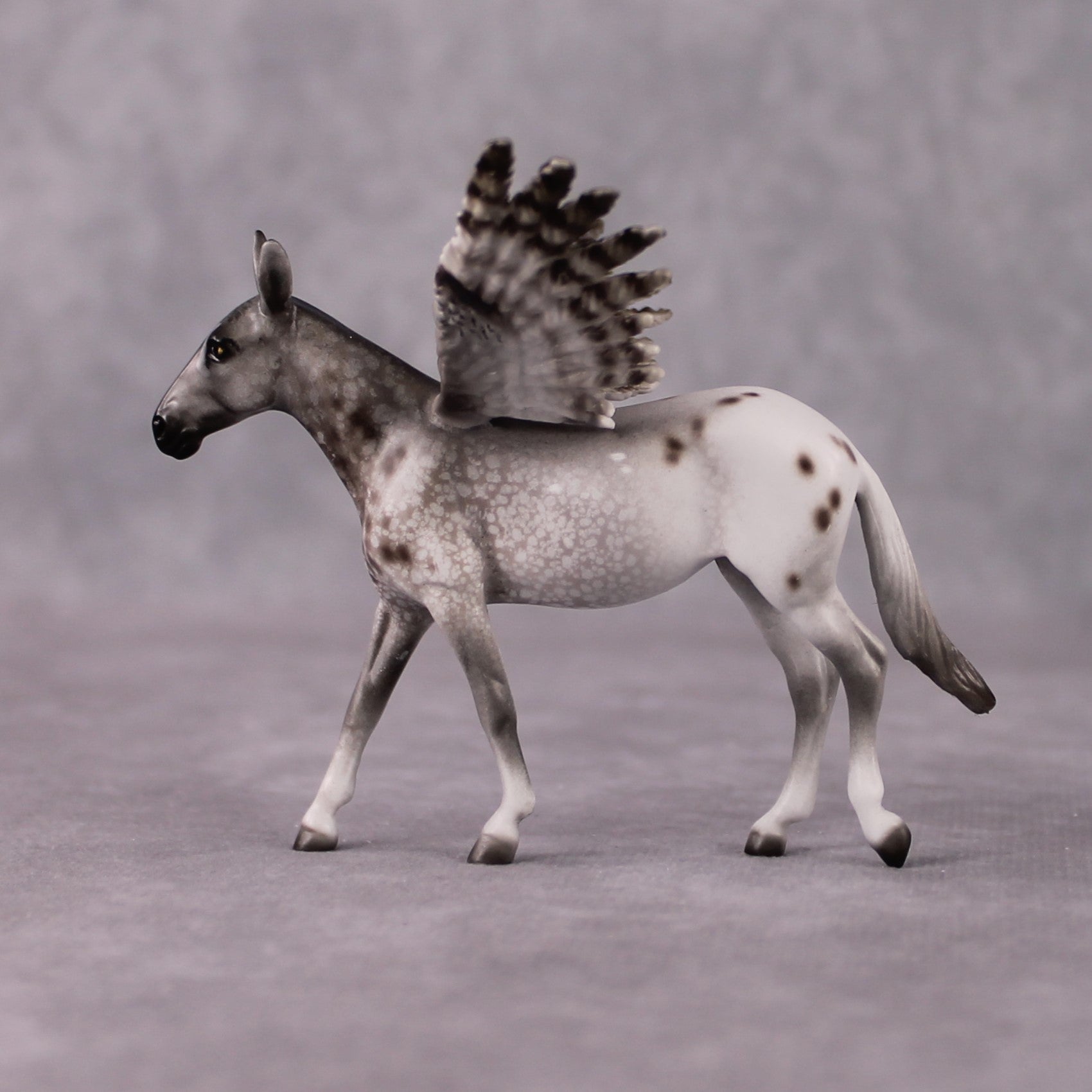 "Taiga" Secret Surprise Chip Drop: Superb Owl Sunday OOAK Deco Custom Mule Chip By Jess Hamill