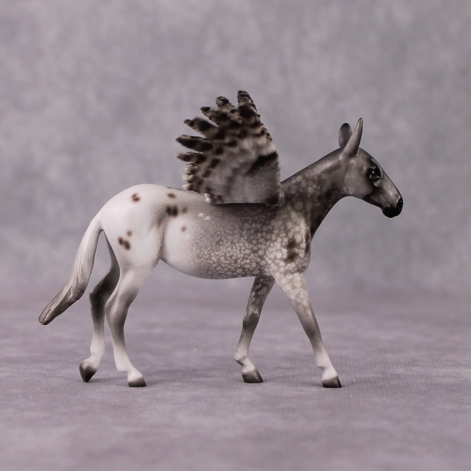 "Taiga" Secret Surprise Chip Drop: Superb Owl Sunday OOAK Deco Custom Mule Chip By Jess Hamill