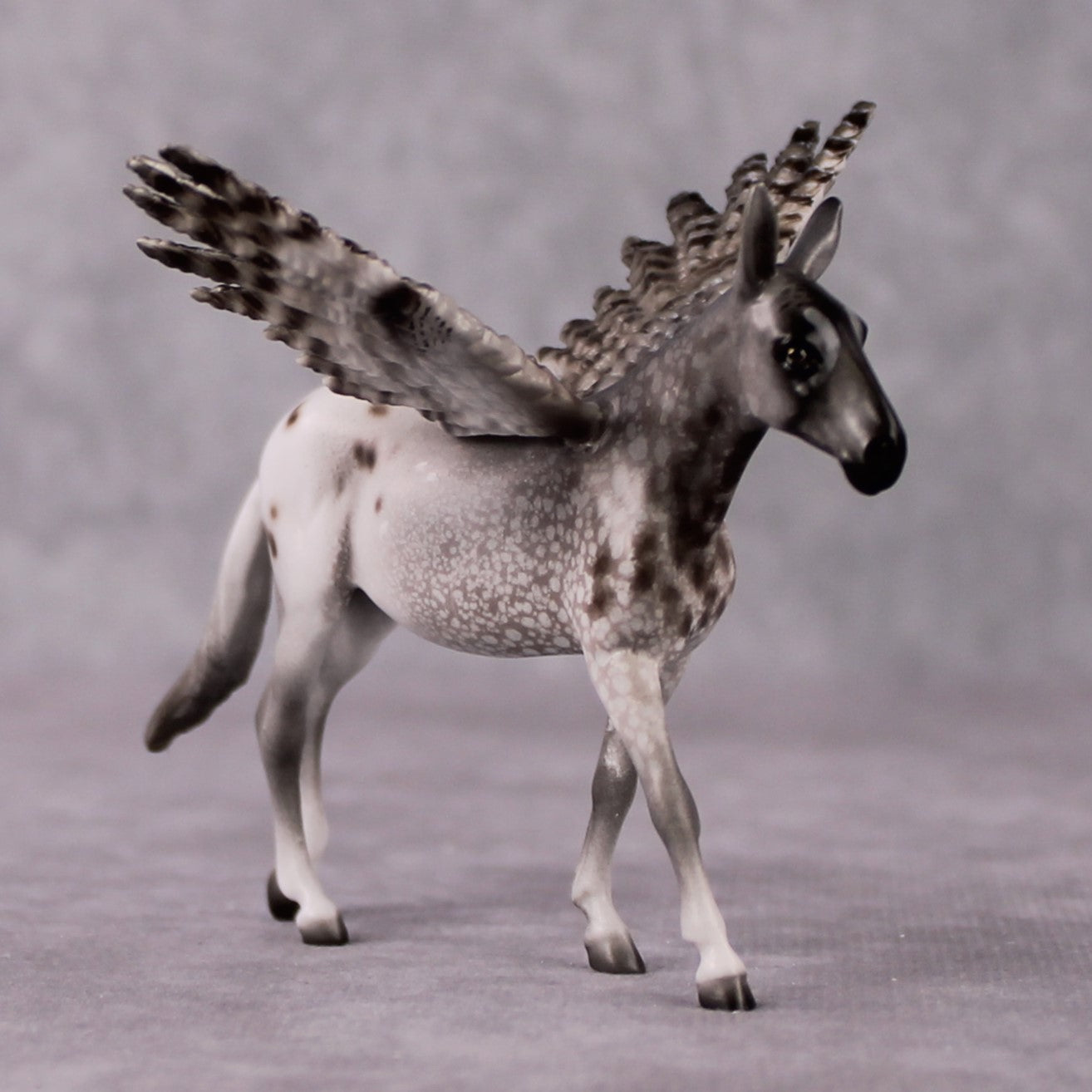 "Taiga" Secret Surprise Chip Drop: Superb Owl Sunday OOAK Deco Custom Mule Chip By Jess Hamill