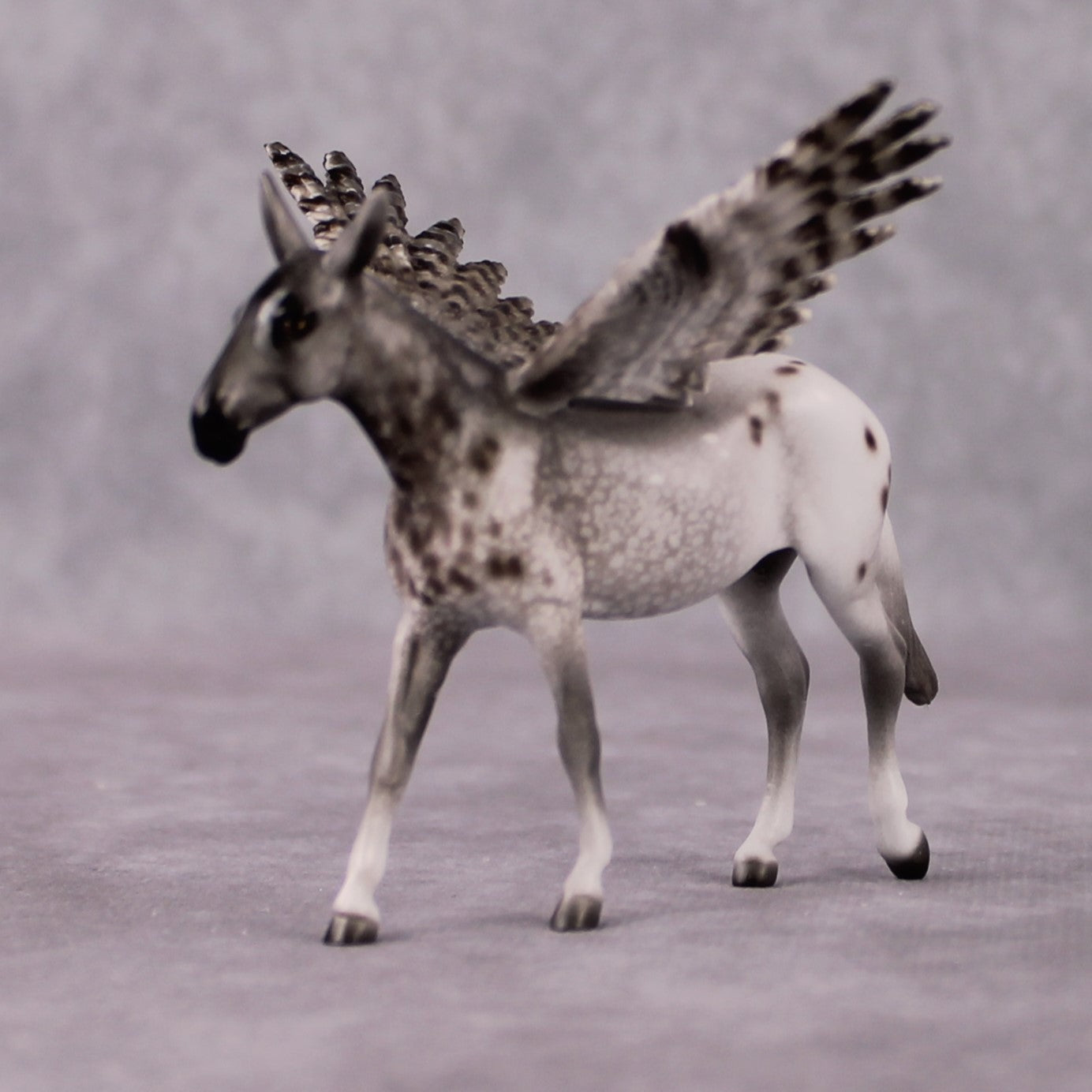 "Taiga" Secret Surprise Chip Drop: Superb Owl Sunday OOAK Deco Custom Mule Chip By Jess Hamill