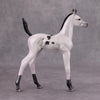 PREVIEW LISTING ONLY Selene OOAK Pearl Black Pinto Arab Foal By Jamie Adamson MM24