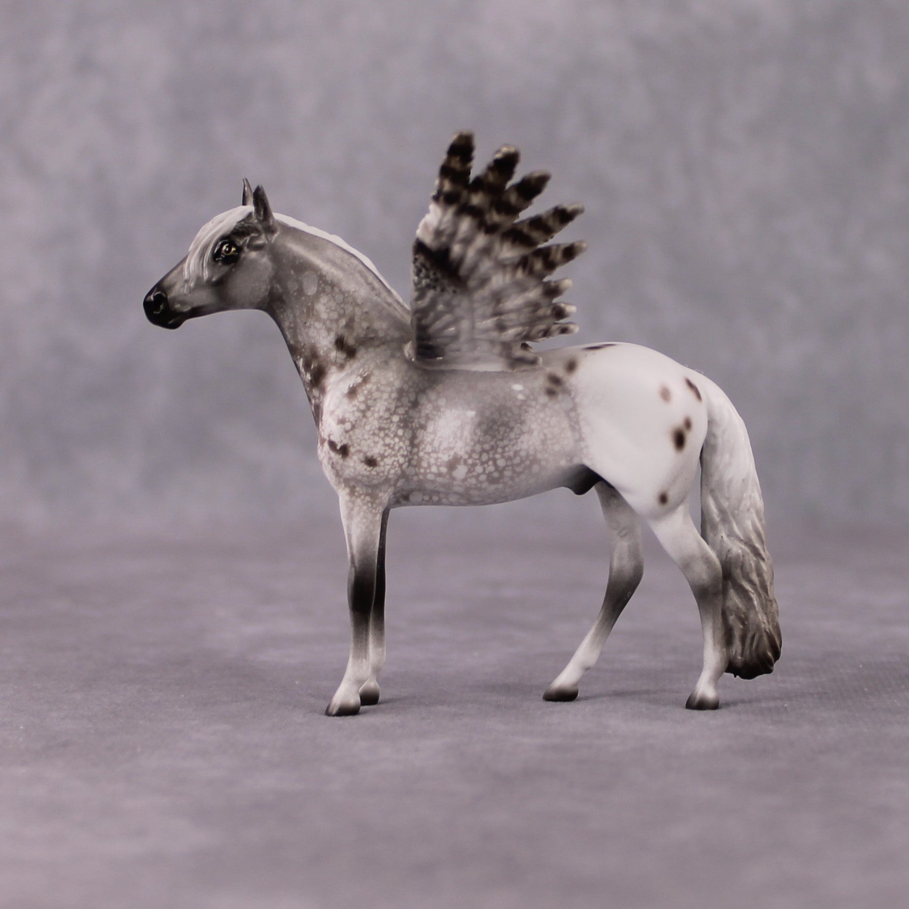 "Nebulosa" Secret Surprise Chip Drop: Superb Owl Sunday OOAK Deco Custom Andalusian Chip By Jess Hamill