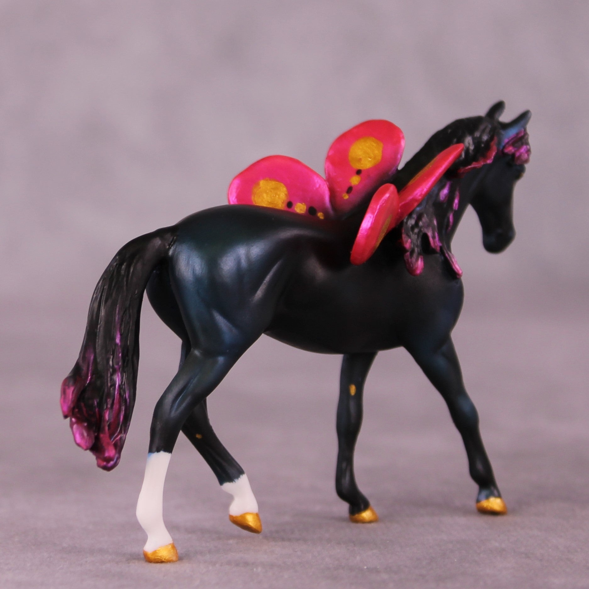 Just a Fairy OOAK FCM Chip Warmblood By Kristen Cermele July GemStones Series