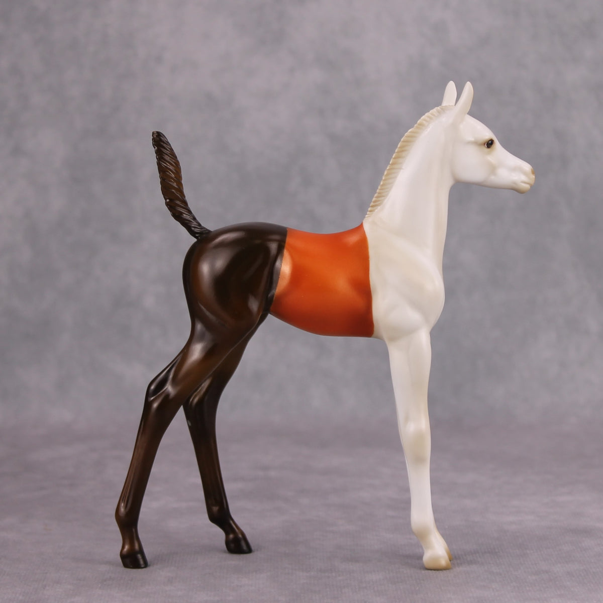 All or Nothing OOAK Candy Corn Deco Arab Foal By Julie Keim MM24