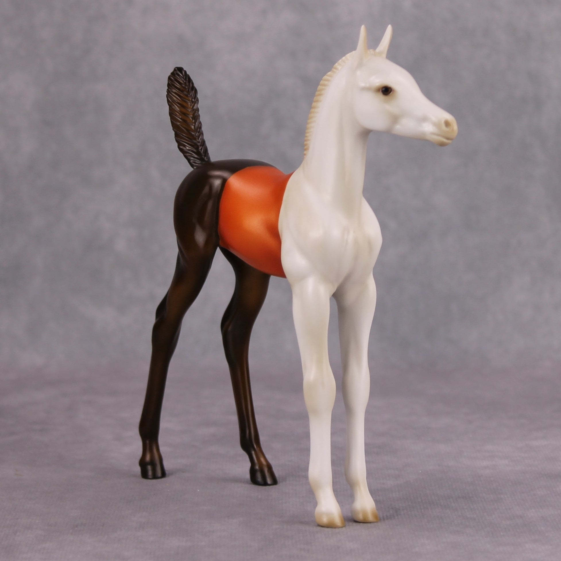 All or Nothing OOAK Candy Corn Deco Arab Foal By Julie Keim MM24