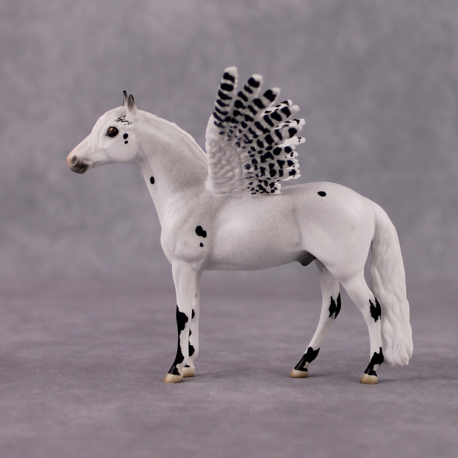 "Tundra" Secret Surprise Chip Drop: Superb Owl Sunday OOAK Deco Custom Andalusian Chip By Jess Hamill