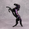 PREVIEW LISTING ONLY Night Creature OOAK Dark Metallic Scene with Blacklight Reactive Deco Rearing Pebble By Ashley Palmer MM24