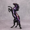 PREVIEW LISTING ONLY Night Creature OOAK Dark Metallic Scene with Blacklight Reactive Deco Rearing Pebble By Ashley Palmer MM24