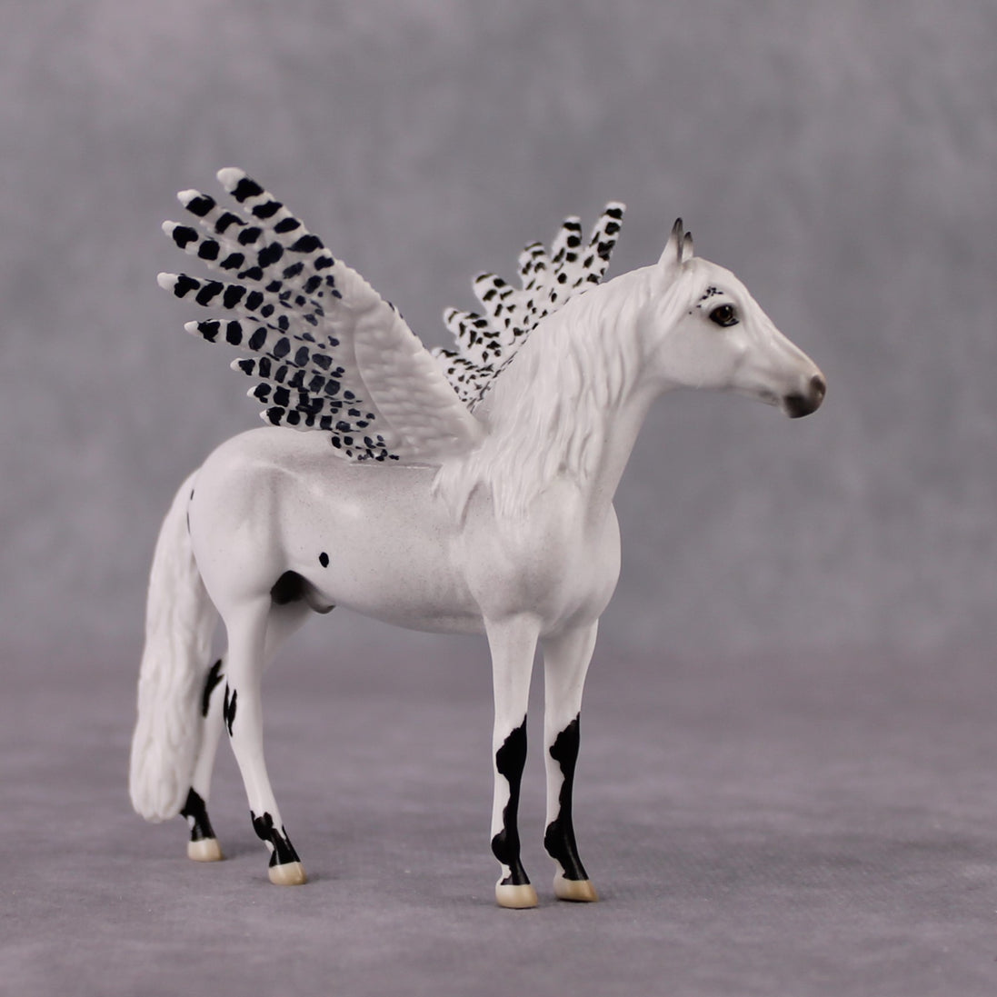 "Tundra" Secret Surprise Chip Drop: Superb Owl Sunday OOAK Deco Custom Andalusian Chip By Jess Hamill