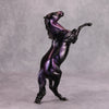 PREVIEW LISTING ONLY Night Creature OOAK Dark Metallic Scene with Blacklight Reactive Deco Rearing Pebble By Ashley Palmer MM24