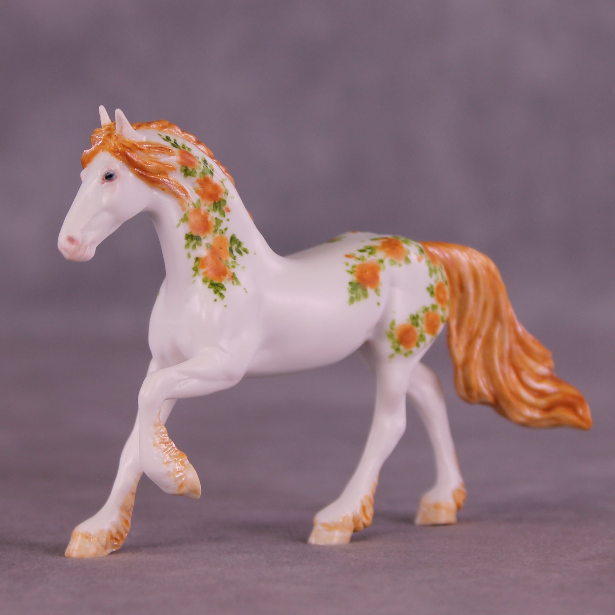 Livin&#39; Easy Roses OOAK FCM Chip Friesian by Andrea Thomason MM25
