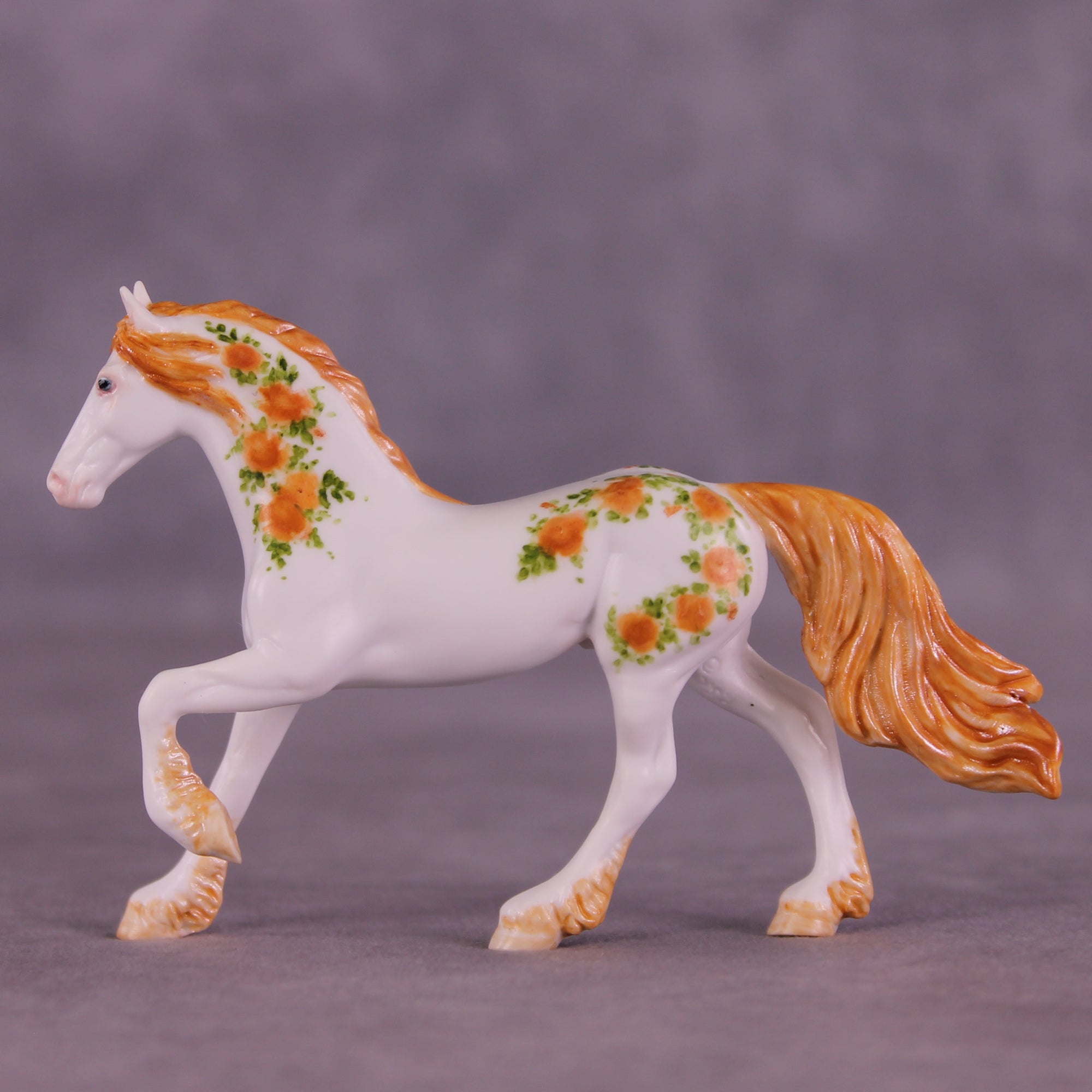 Livin&#39; Easy Roses OOAK FCM Chip Friesian by Andrea Thomason MM25