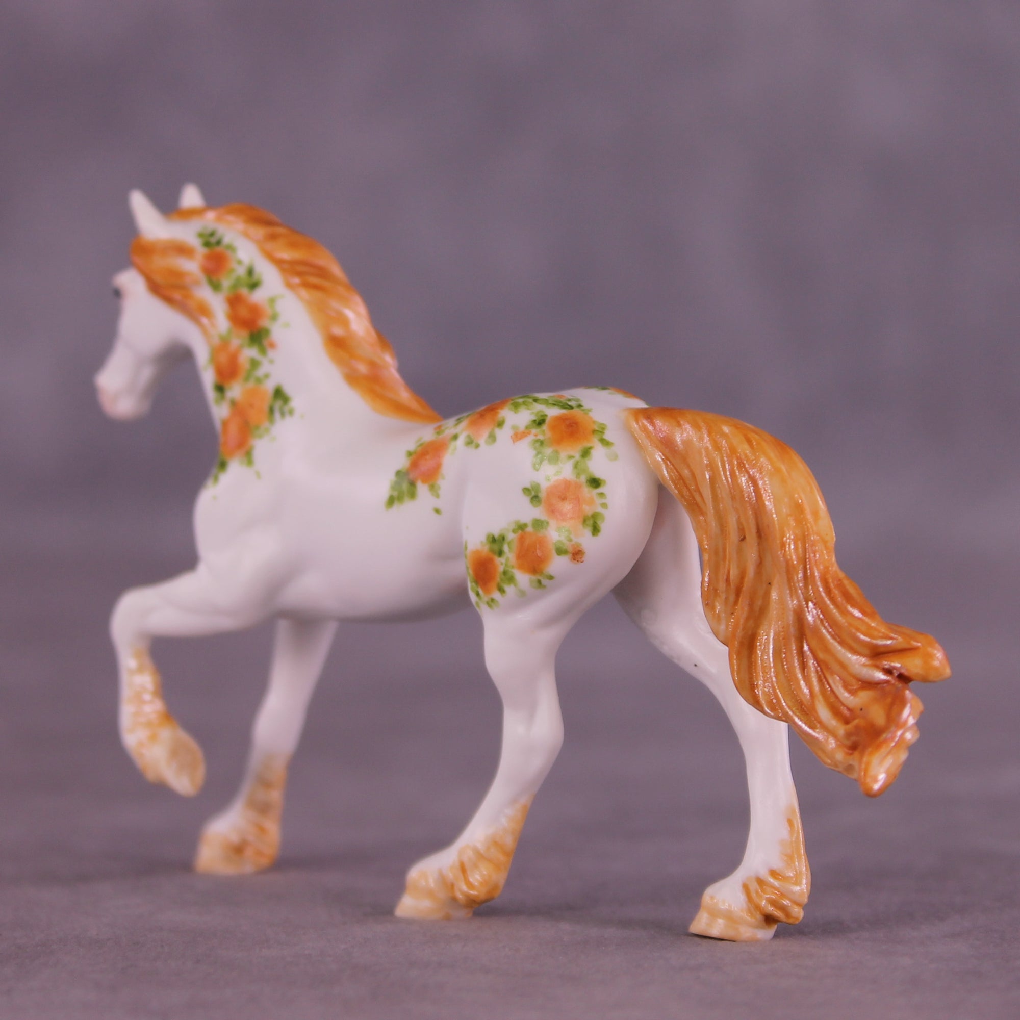 Livin&#39; Easy Roses OOAK FCM Chip Friesian by Andrea Thomason MM25