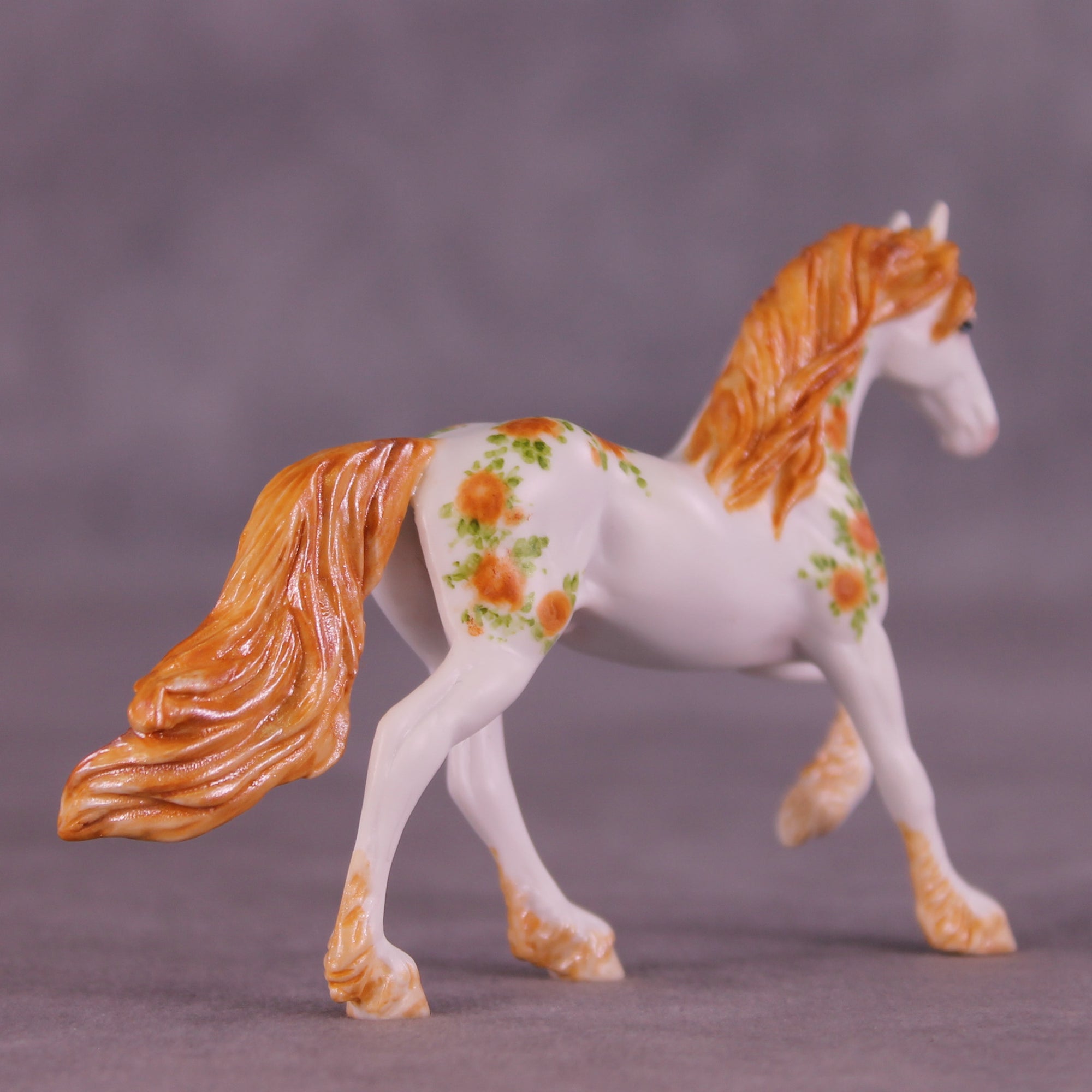 Livin&#39; Easy Roses OOAK FCM Chip Friesian by Andrea Thomason MM25