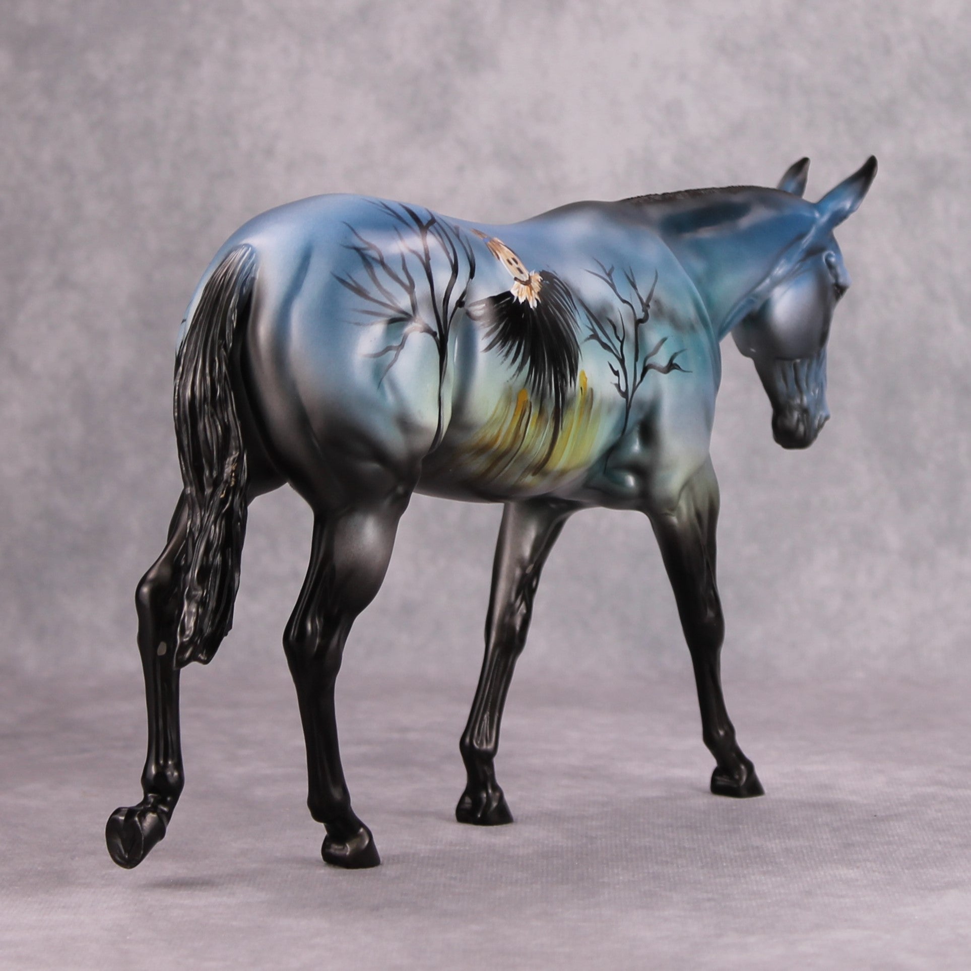 Scare? NO!  OOAK Scarecrow Deco Mule By Dawn Quick MM24