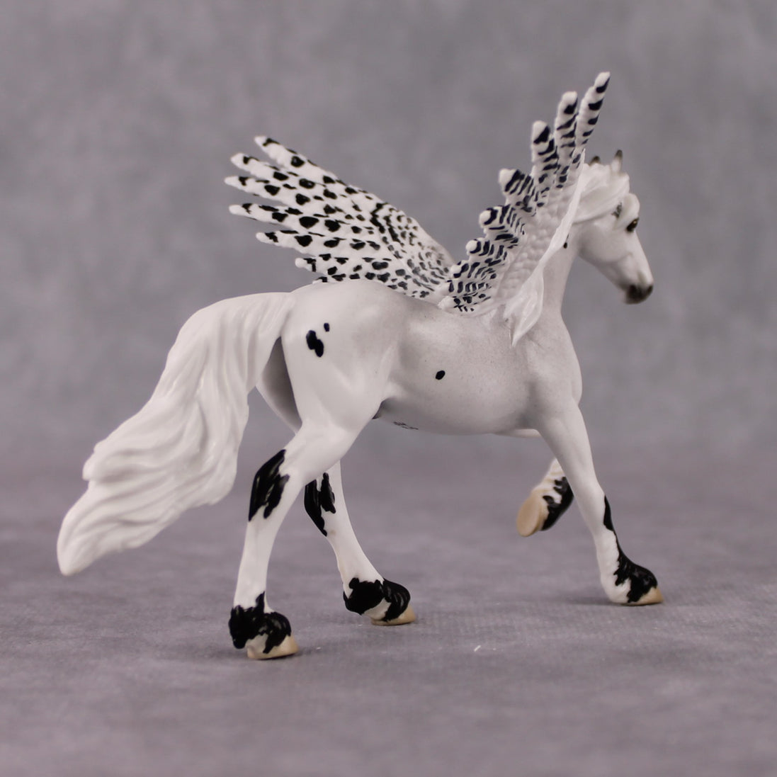 "Palearctic" Secret Surprise Chip Drop: Superb Owl Sunday OOAK Deco Custom Friesian Chip By Jess Hamill