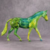 Spectrum OOAK Green Geometric Deco Pony By Julie Keim MM24