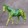 Spectrum OOAK Green Geometric Deco Pony By Julie Keim MM24
